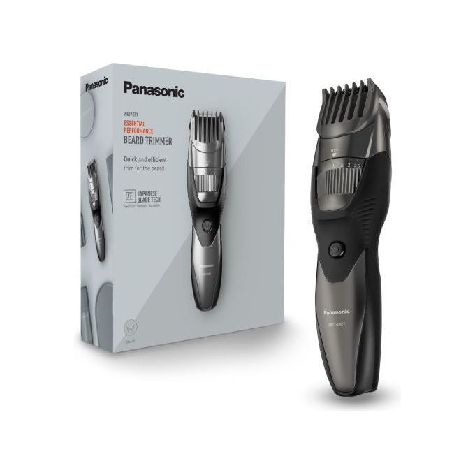 Panasonic ER-EGB44H503 Regolabarba WetandDry 20 posizioni 0,5-10 mm lame acciaio inossidabile autonomia 60 min colore Titanio