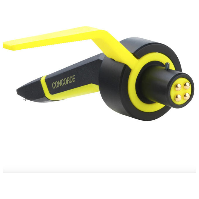 Ortofon Concorde MKII Club Testina DJ per Giradischi Stilo Ellittico 8 mV 18,5 Kg colore Nero Giallo