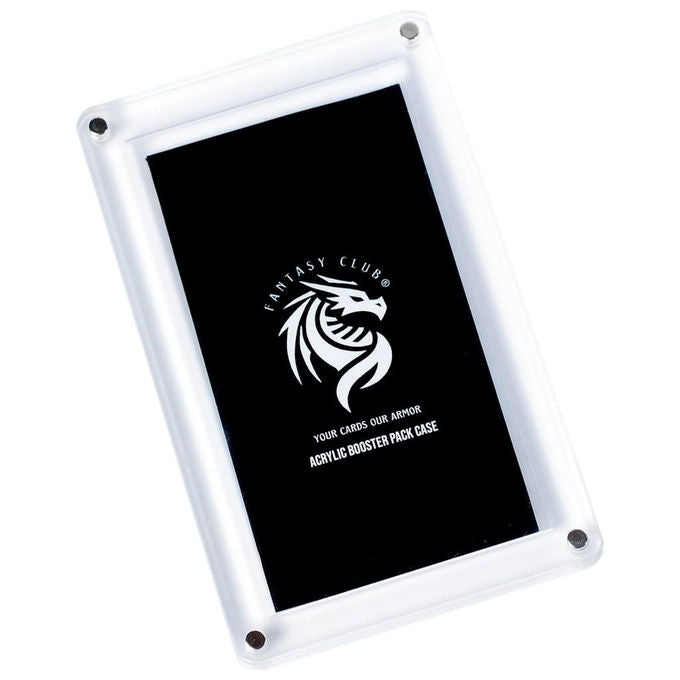 The Acrylic Box Custodia Acrilica Protezione Booster Pack 4 Buste Carte Collezionabili TCG Magneti N52 colore Trasparente