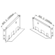 Hikvision R SERIES UPS RACK SLIDE 4-POST Kit Staffe Scorrimento Rack 4 Post per Banca Batterie UPS Serie R 2 pz
