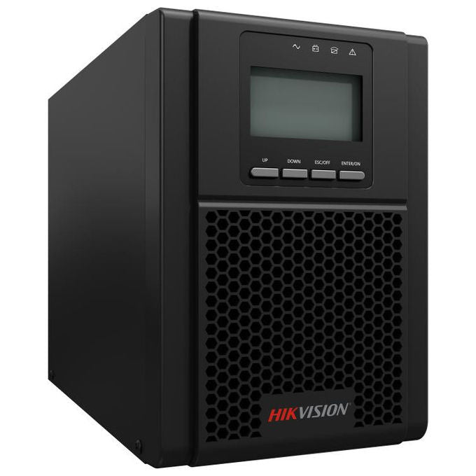 Hikvision DS-UPS01K24-R UPS Gruppo di Continuita' Online 1000VA 900W Doppia Conversione Batteria Integrata Onda Sinusoidale Pura Display LCD