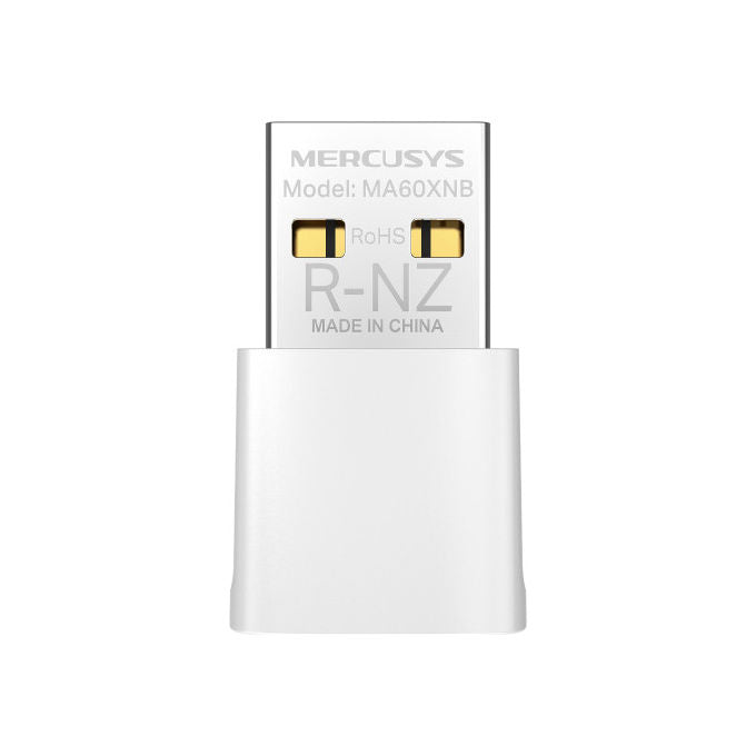 Mercusys MA70XM Adattatore USB Wi-Fi 6 AX1800 Dual Band 1201 Mbps USB 3.0 MU-MIMO WPA3 colore Nero