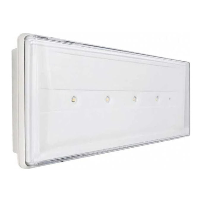 Beghelli 19500F Stile+ Lampada di Emergenza a Incasso LED 120 lumen 6W autonomia 180 min IP42
