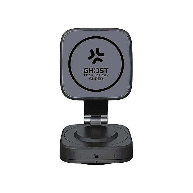 Celly GHOSTSUPMAGSCCH Supporto Auto Magnetico MagSafe con Ricarica via Cavo Rotazione 360° Universale colore Nero