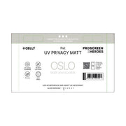 Celly PROFILMPRO5UVPM Oslo Pellicola Protettiva Universale Privacy 30° UV Finitura Opaca Antimpronta Autoriparazione 5 pz