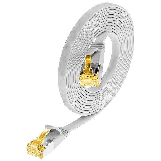 Atlantis P019-LN_U6100-W Cavo Patch Slim Cat 6A U-UTP RJ45 1m Rame LSZH 10Gbps 500MHz colore Bianco