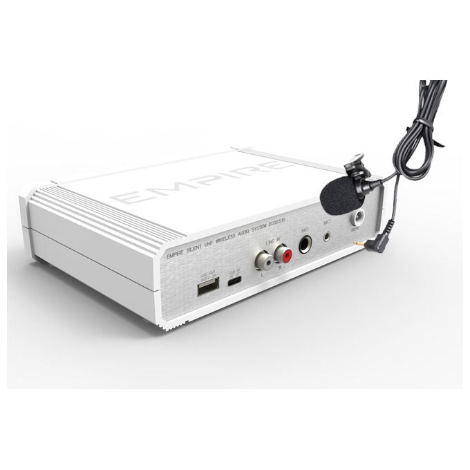 Empire HT.T10 Trasmettitore Wireless 10 Canali Microfono Auricolare Lavalier Fisso Portatile Portata 40 m
