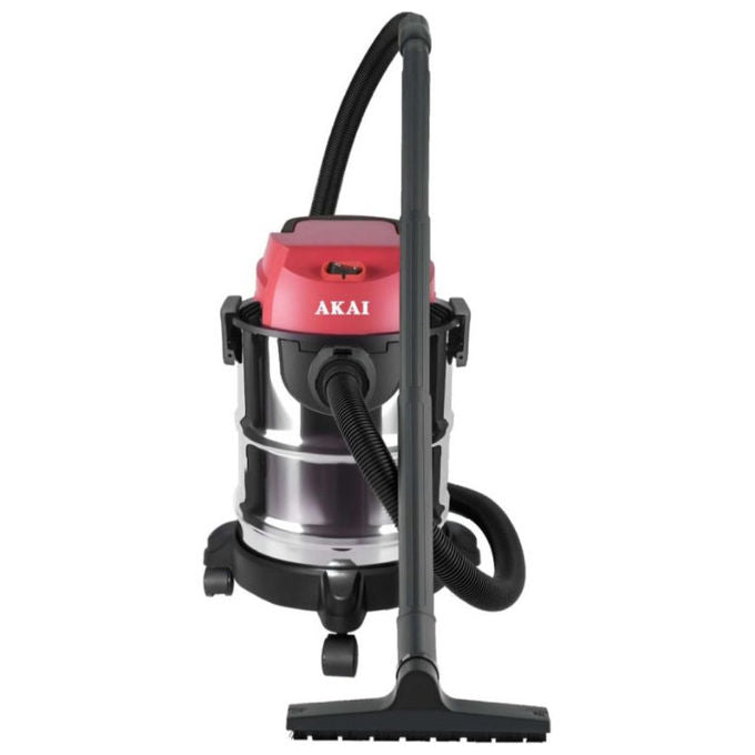 Akai WD200K-R Aspirapolvere Bidone Wet and Dry uso Domestico e Professionale