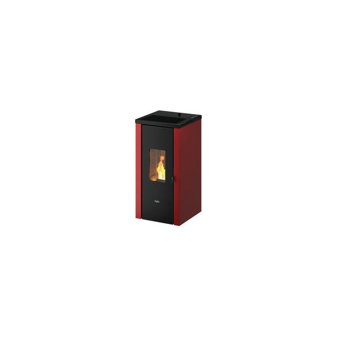 Pegaso 7024042 Vera 7 UP T2 Stufa a Pellet 7 kW Classe A+ 24 Kg Serbatoio Autoaccensione colore Rosso