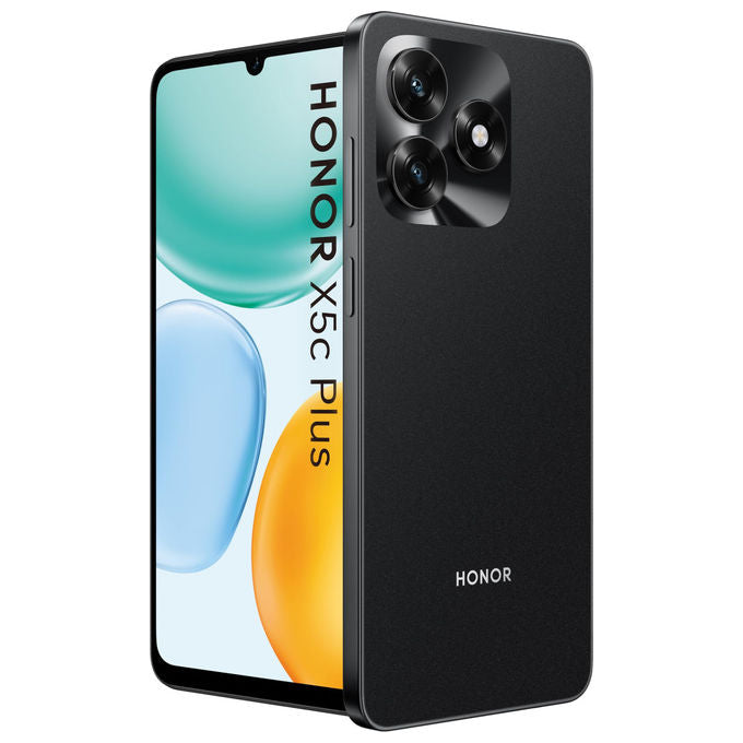 Honor X5C Plus Smartphone 4G 6.74'' 4GB 128GB MediaTek Helio G81 Fotocamera 50MP Batteria 5260 mAh colore Midnight Black
