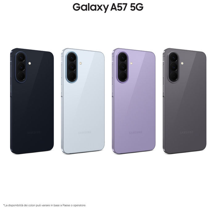 Samsung SM-A576BLBBEUE Galaxy A57 5G Smartphone 8 GB RAM 128 GB Display 6.7'' Super AMOLED 120 Hz 50 MP 5000 mAh IP68 colore Blu