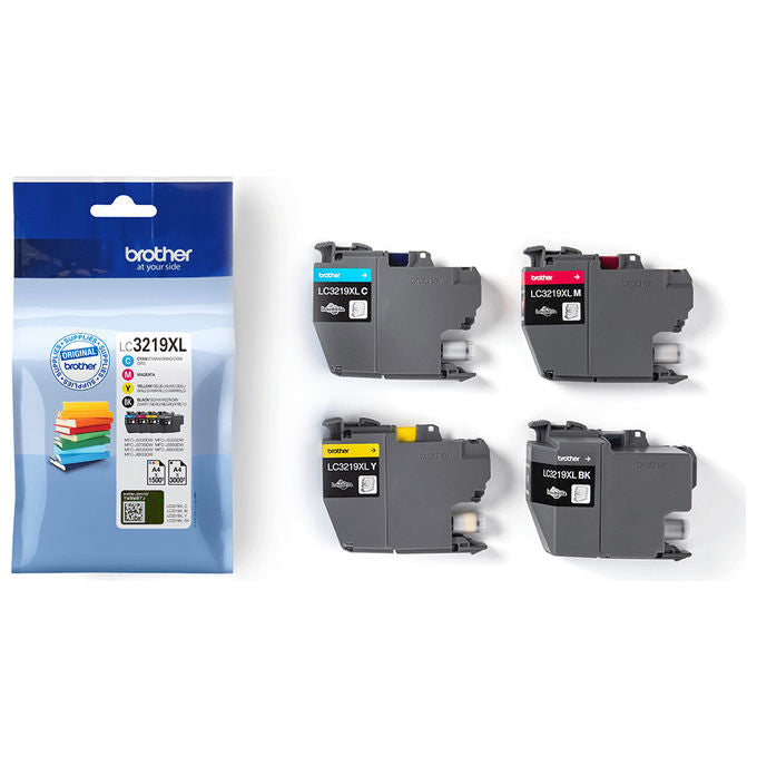 Brother LC3219XLVALDR Multipack Cartucce Inchiostro Originali XL 4 pz Nero Ciano Magenta Giallo colore Multicolore