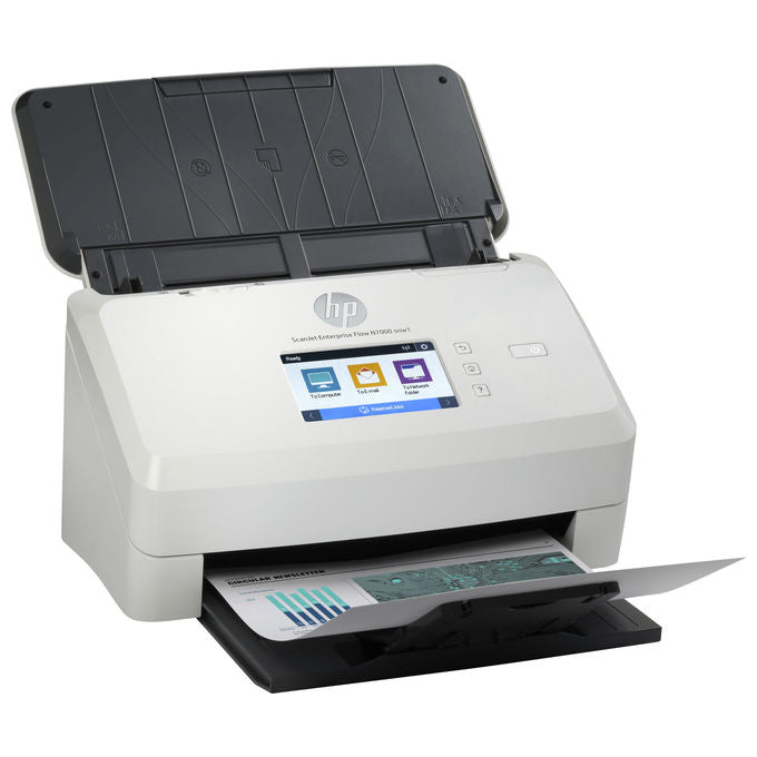 HP 6FW10A#B19 ScanJet Enterprise Flow N7000 Scanner a foglio A4 600x600 DPI Duplex ADF 80 fogli Wi-Fi USB 3.2 colore Bianco