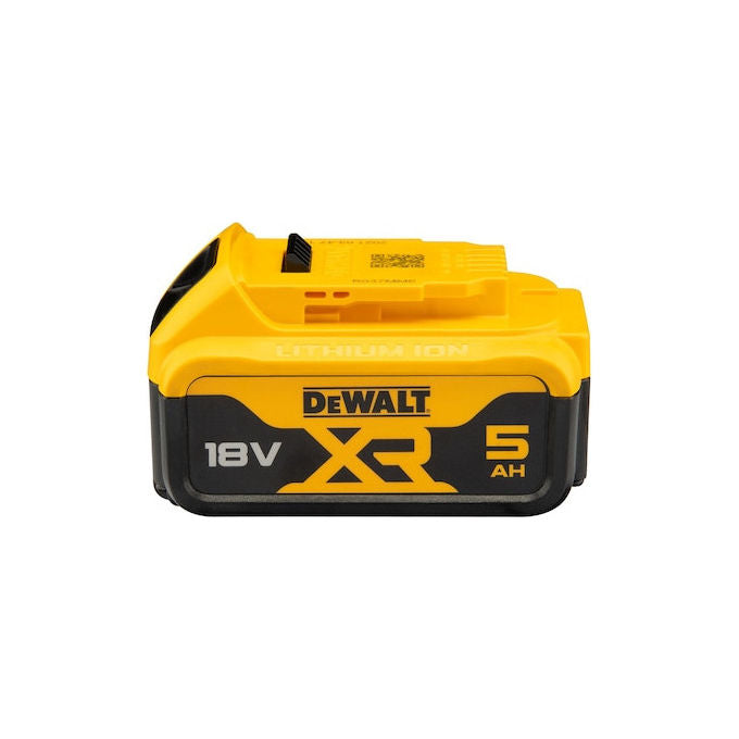 DeWALT DCB184 XR Batteria agli Ioni di Litio 18V 5 Ah con Indicatore LED colore Nero Giallo