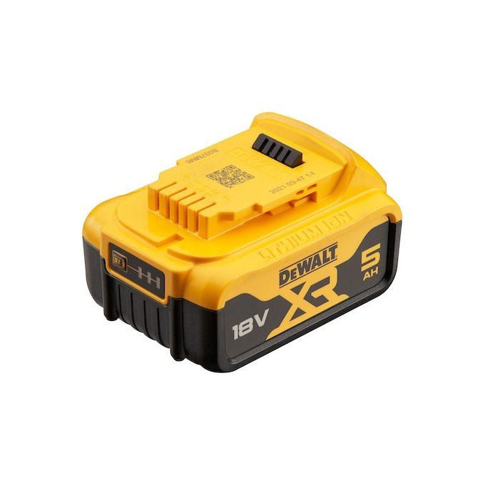 DeWALT DCB184 XR Batteria agli Ioni di Litio 18V 5 Ah con Indicatore LED colore Nero Giallo