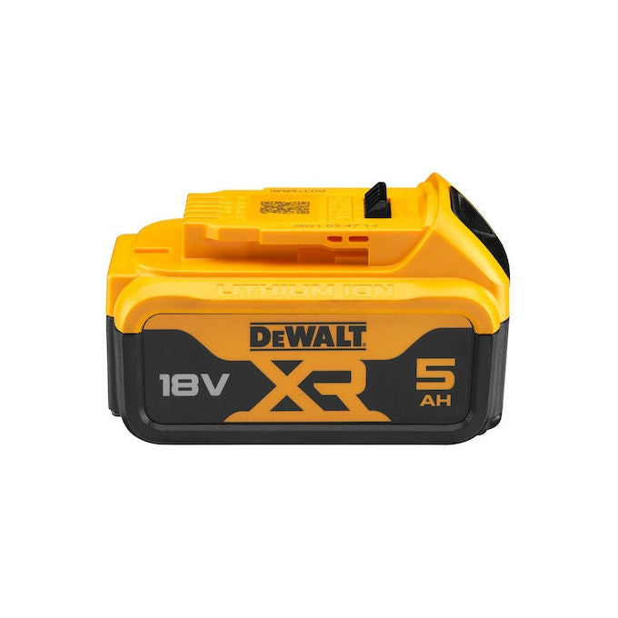 DeWALT DCB184 XR Batteria agli Ioni di Litio 18V 5 Ah con Indicatore LED colore Nero Giallo