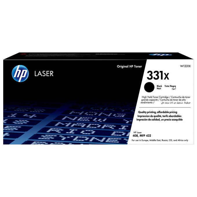 HP W1331X Toner Originale ad Alta Capacita' 15000 pagine per HP Laser 408 432 colore Nero