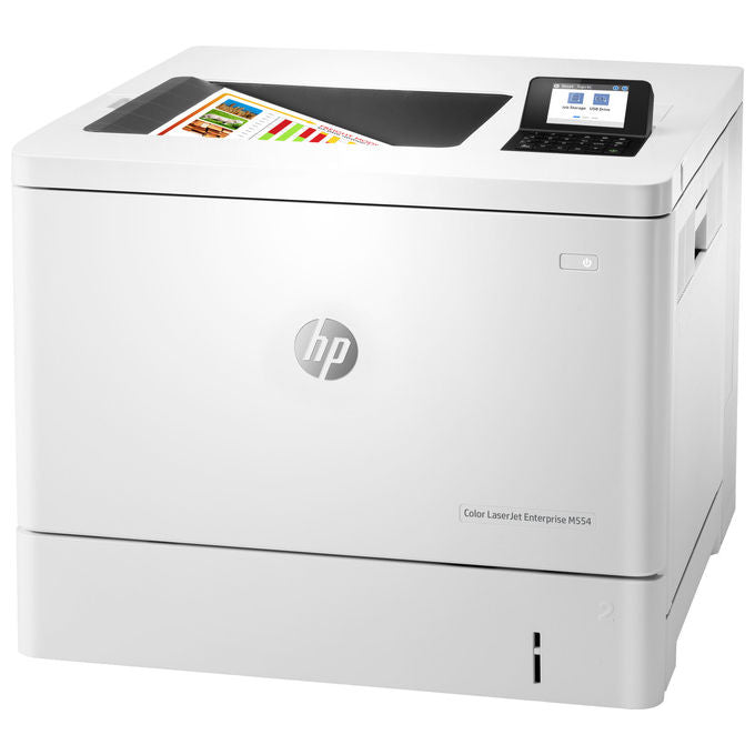 HP 7ZU81A Color LaserJet Enterprise M554dn Stampante Laser A Colori A4 33 ppm 1200x1200 DPI Fronte Retro Rete LAN colore Bianco