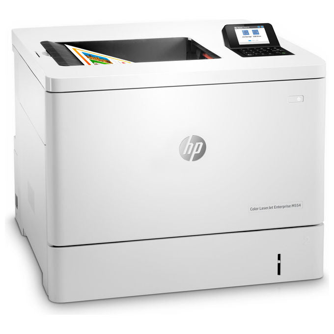 HP 7ZU81A Color LaserJet Enterprise M554dn Stampante Laser A Colori A4 33 ppm 1200x1200 DPI Fronte Retro Rete LAN colore Bianco