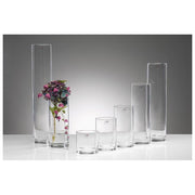 Room Copenhagen 40350800 Brick Art Line Vaso Cilindrico in Policarbonato 8x17 cm colore Trasparente