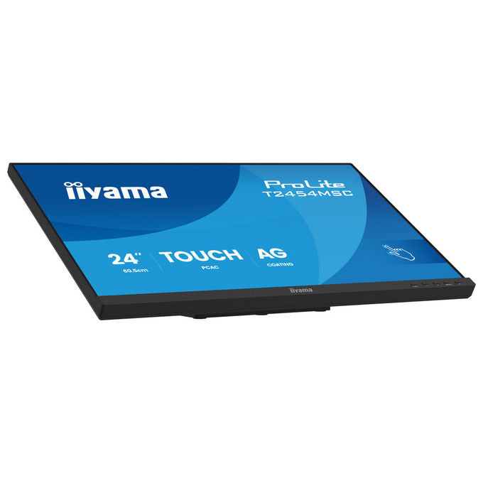 Iiyama T2454MSC-B3AG ProLite Monitor Touch 23.8'' IPS Full HD 1920x1080 10 punti PCAP USB Hub Altoparlanti colore Nero