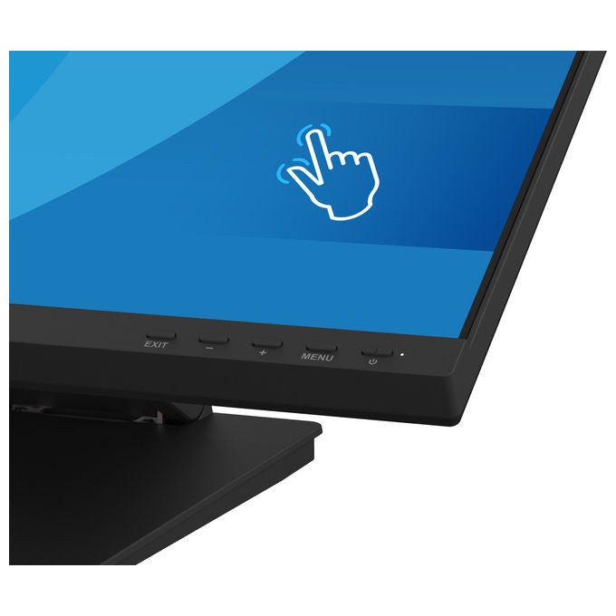 Iiyama T2454MSC-B3AG ProLite Monitor Touch 23.8'' IPS Full HD 1920x1080 10 punti PCAP USB Hub Altoparlanti colore Nero