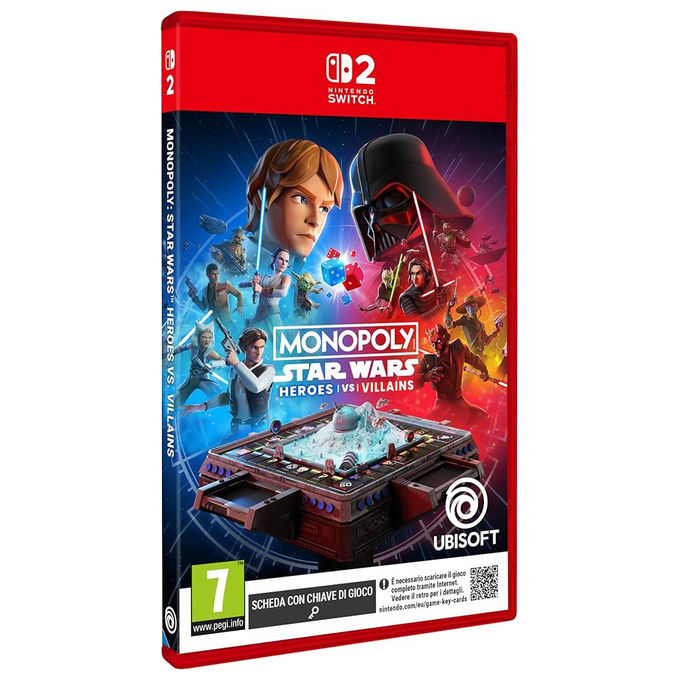 Ubisoft Monopoly Star Wars Heroes vs Villains Videogioco Nintendo Switch 2 Game Key Card