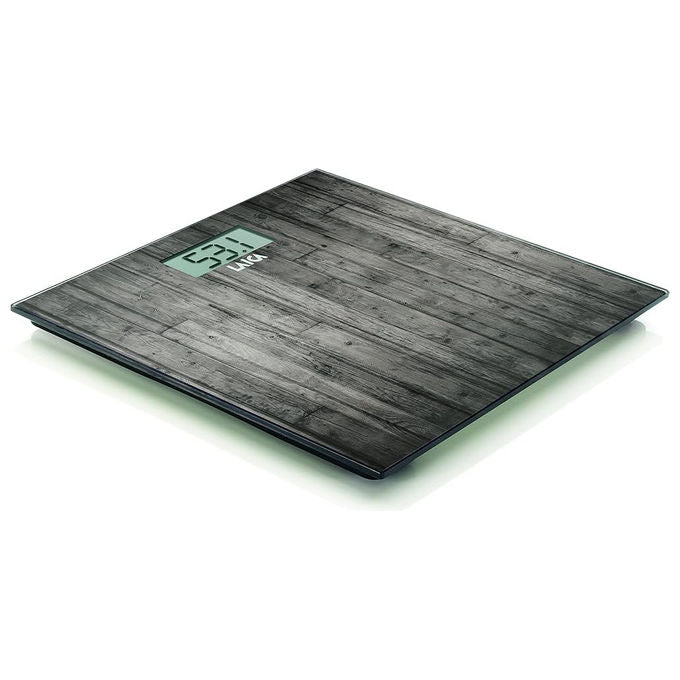 Laica PS1084 Bilancia Pesapersone Digitale Vetro Temperato 5mm Portata 180 Kg Display LCD colore Nero