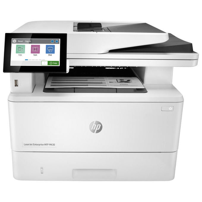 HP 3PZ55A LaserJet Enterprise M430f Stampante Multifunzione Laser Mono 38 ppm A4 Wi-Fi ADF Fronte Retro colore Bianco