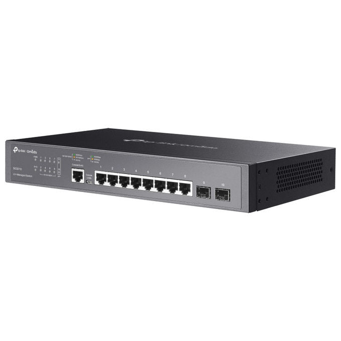 TP-Link SG3210 Omada JetStream Switch Gestito L2-L3 8 Porte Gigabit 2 Slot SFP 20 Gbit-s colore Nero