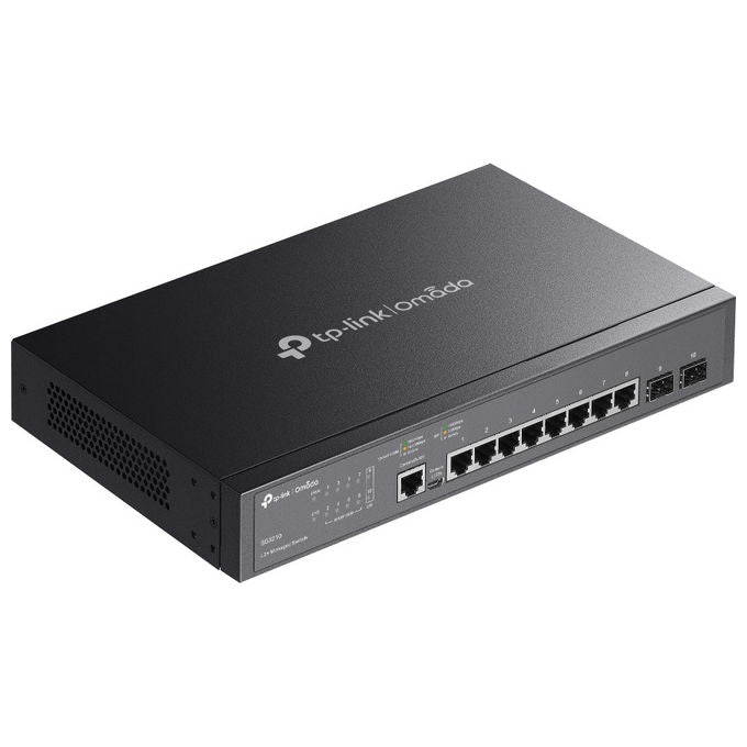 TP-Link SG3210 Omada JetStream Switch Gestito L2-L3 8 Porte Gigabit 2 Slot SFP 20 Gbit-s colore Nero