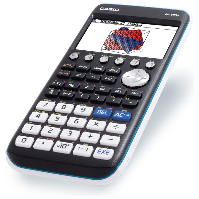 Casio FX-CG50 Calcolatrice Grafica Display Natural V.P.A.M. 65000 colori Grafici 3D Python USB colore Nero