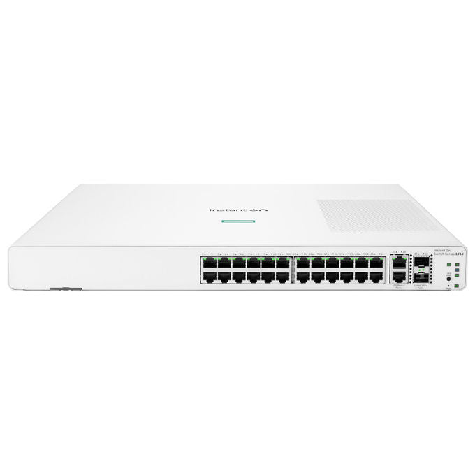 HPE JL806A Aruba Instant On 1960 Switch Gestito L2+ 24 porte Gigabit 2x 10GbT 2x SFP+ colore Bianco