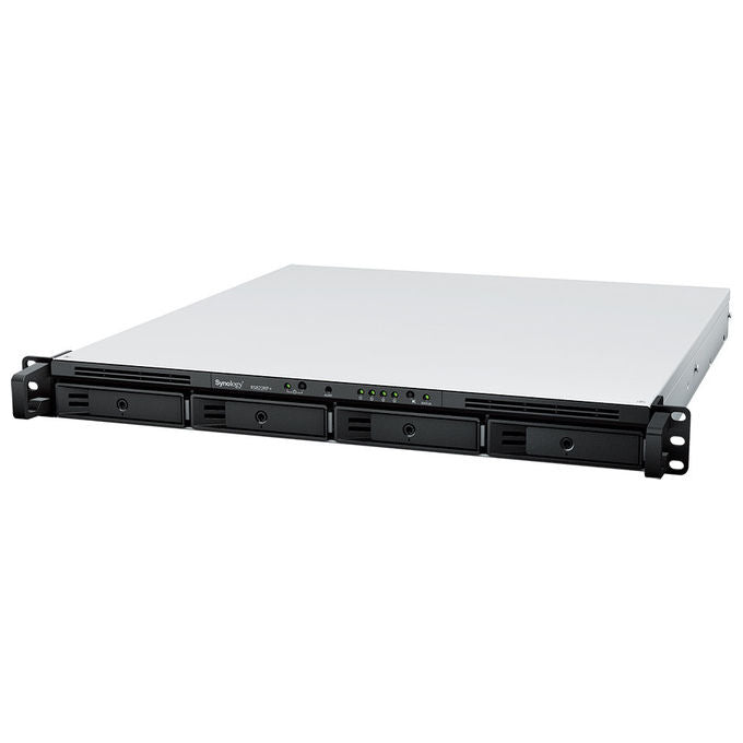 Synology RS822RP+ RackStation NAS Server Rack 1U AMD Ryzen V1500B 2,2 GHz 4 Bay 2 GB DDR4 4 porte LAN Alimentatore Ridondante colore Grigio