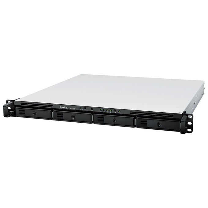 Synology RS822RP+ RackStation NAS Server Rack 1U AMD Ryzen V1500B 2,2 GHz 4 Bay 2 GB DDR4 4 porte LAN Alimentatore Ridondante colore Grigio