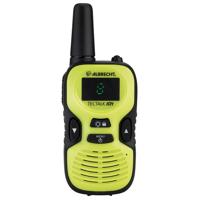 Albrecht 29644 Tectalk Joy Coppia Ricetrasmittenti PMR446 8 Canali 500 m Torcia Micro-USB colore Nero Giallo
