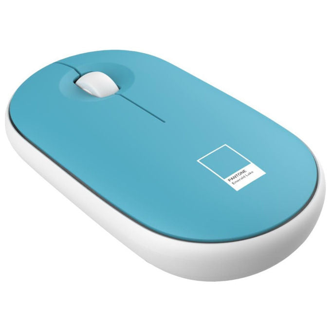 Pantone PT-BGMS001G1 Bundle Custodia Sleeve Porta PC 15.6'' e Mouse Wireless Poliestere colore Azzurro