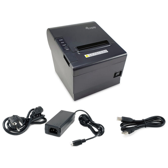Equip 351004 Stampante POS Termica 203x203 DPI 250 mm-s Carta 80 mm USB WiFi Bluetooth colore Nero