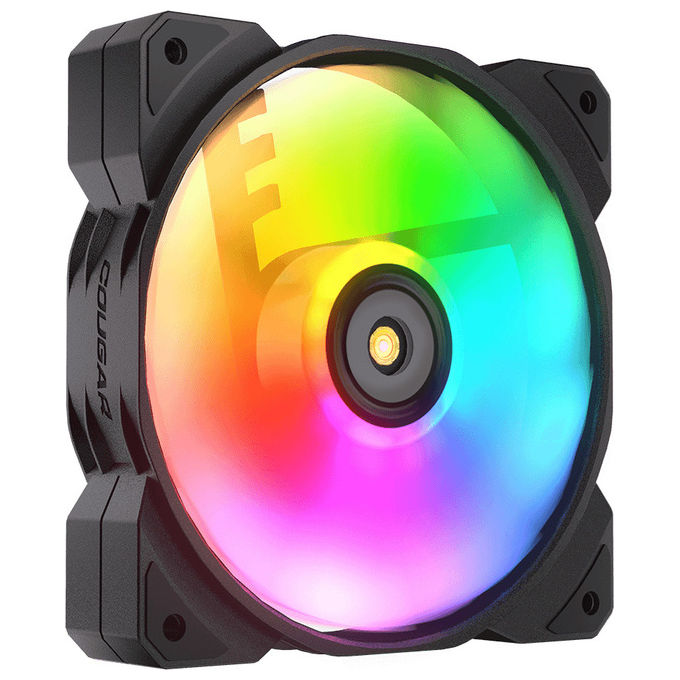 Cougar CGR-CF-MHP12HB3-RGB MHP 120 Kit 3 Ventole ARGB PWM 120mm 2000 rpm 143,53 m³-h HDB colore Nero
