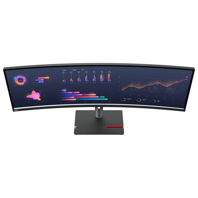 Lenovo 63DBRAT1EU ThinkVision P49w-30 Monitor PC 49'' Dual WQHD 5120x1440 IPS Curvo 32:9 Thunderbolt 4 KVM colore Nero