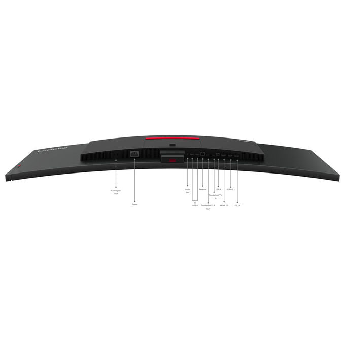 Lenovo 63DBRAT1EU ThinkVision P49w-30 Monitor PC 49'' Dual WQHD 5120x1440 IPS Curvo 32:9 Thunderbolt 4 KVM colore Nero