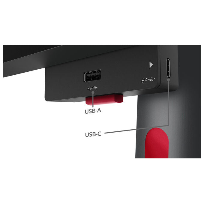 Lenovo 63DBRAT1EU ThinkVision P49w-30 Monitor PC 49'' Dual WQHD 5120x1440 IPS Curvo 32:9 Thunderbolt 4 KVM colore Nero