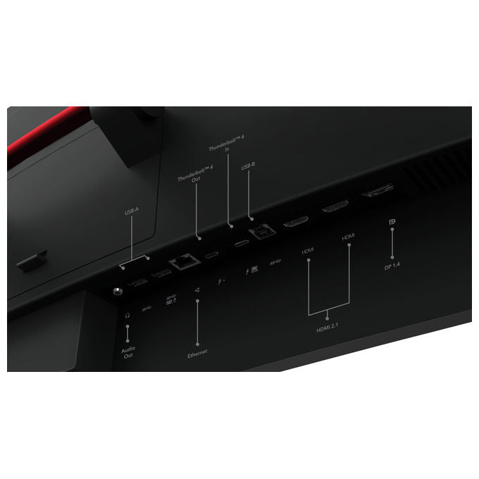 Lenovo 63DBRAT1EU ThinkVision P49w-30 Monitor PC 49'' Dual WQHD 5120x1440 IPS Curvo 32:9 Thunderbolt 4 KVM colore Nero