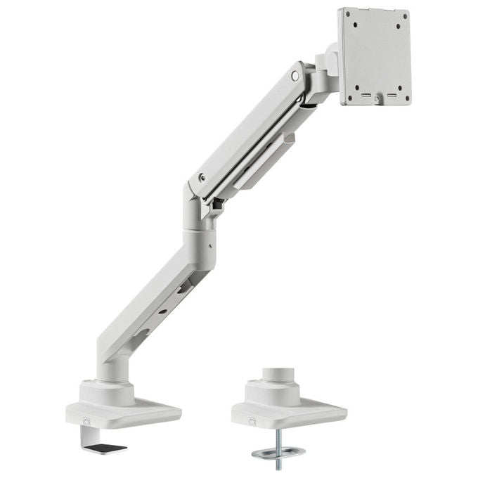 Equip 650181 Supporto Monitor da Scrivania Heavy Duty 17'' 49'' VESA 75x75 100x100 20 Kg Rotazione 360° colore Bianco