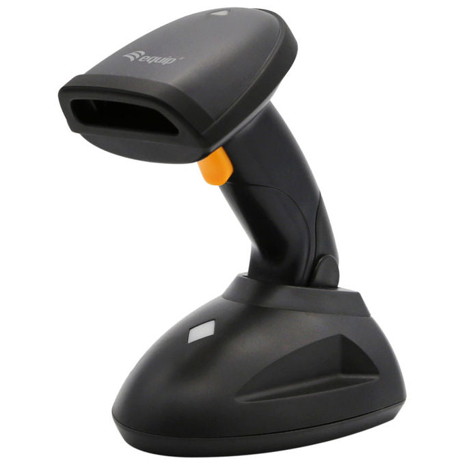 Equip 351026 Lettore di Codici a Barre Portatile 1D 2D LED Wireless 200 m IP54 Batteria 1500 mAh colore Nero