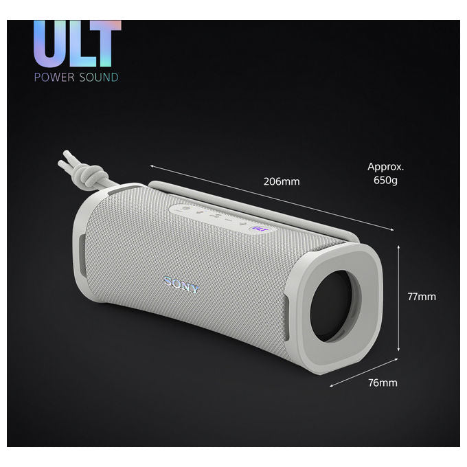 Sony SRSULT10W.CE7 ULT FIELD 1 Altoparlante Portatile Bluetooth 30 W IP67 Batteria 12 h colore Bianco