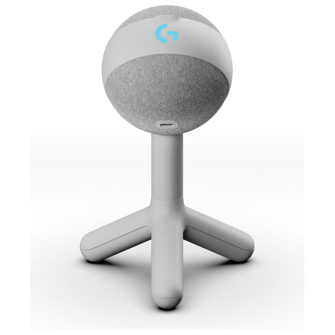 Logitech G 988-000558 Yeti Orb Microfono da tavolo USB Cardioide RGB LIGHTSYNC 48 kHz 24 bit colore Bianco