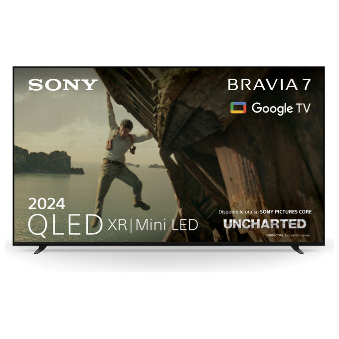 Sony K75XR70PAEP BRAVIA 7 Smart TV QLED Mini LED 75'' 4K HDR 120Hz Google TV Dolby Vision Atmos colore Nero