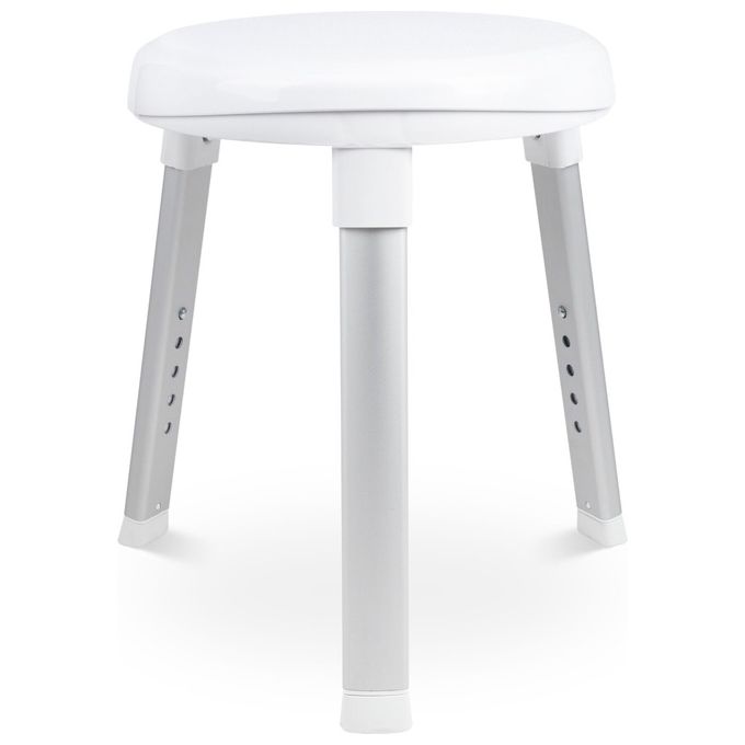 Weinberger 1001312149 Dusch- und Badhocker Gratia Sgabello Girevole per Doccia e Bagno colore Bianco