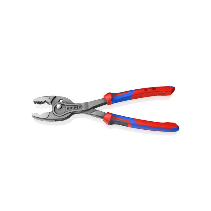 KNIPEX 82 02 250 TwinGrip Pinza a Presa Frontale e Laterale 7 Regolazioni Capacita' 5 27 mm colore Rosso-Blu